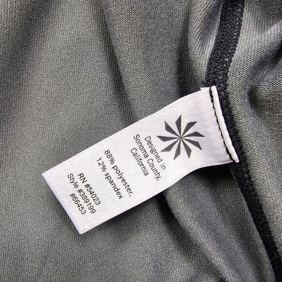 Athleta Grey and Black Full Zip Long Sleeve Jacket Women's Size Large - Picture 6 of 10